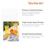 Shuttle Art 36 Pack Cotton Canvas Boards