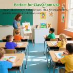 24-Pack Pre-Primed Canvas Boards in 4 Sizes