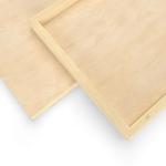ARTEZA Birch Wood Canvas Boards, 10 x 10 Inches, 5 Pack