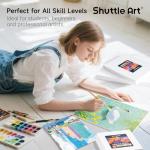 Shuttle Art 36-Pack Primed Cotton Canvas Boards