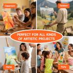 Shuttle Art 36 Pack Cotton Canvas Boards