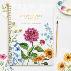 Watercolor Workbook for Beginners with Floral Designs