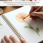 Watercolor Workbook for Beginners with Floral Designs