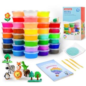 GAGAtoad 36 Colors Air Dry Clay Kit for Kids