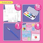 Watercolor Book for Kids with Painting Kit