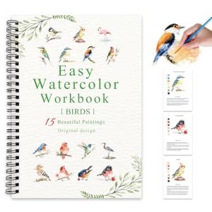 Birds Watercolor Workbook for Beginners and Teens