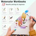 Birds Watercolor Workbook for Beginners and Teens