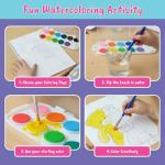 Watercolor Book for Kids with Painting Kit