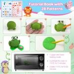 34-Color Polymer Clay Kit with Tools and Guide