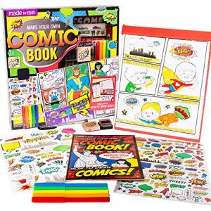 DIY Comic Book Kit for Kids with Markers