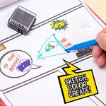 DIY Comic Book Kit for Kids with Markers
