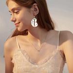 Bohemian Wooden Paint Palette Drop Earrings