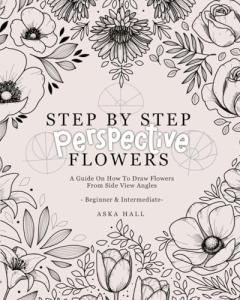 Perspective Flower Drawing Guide for Side Views