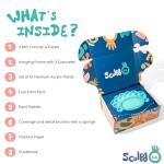 Sculpd Kids Painting Kit with 10 Colors & Easels