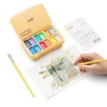 HIMI 12-Color Metallic Jelly Gouache Paint Set