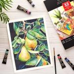ARTEZA 9x12 Inch Watercolor Paper Sketchbook, 32 Sheets