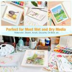 Creazic Portable Watercolor Sketchbook, 3.5” x 5.5”