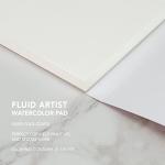 6 x 6 Inch Fluid Watercolor Paper Pad, 20 Sheets
