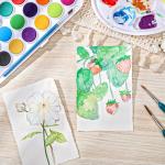 50 Sheets Deckled Edge Watercolor Paper 4x6