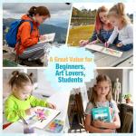 Creazic Portable Watercolor Sketchbook, 3.5” x 5.5”