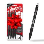 Sharpie S-Gel Pens, Black Ink, 4 Pack