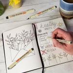 GETHPEN 6 Pack Micro Fineliner Black Pens