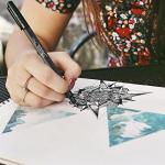 Sharpie Fine Point Felt Tip Pens - Black 4 Pack