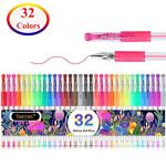 Taotree Neon Glitter Gel Pens Set - 32 Colors