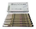 Sakura Pigma Micron Fine Point Pens - 8 Pack