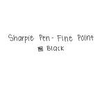 Sharpie Fine Point Felt Tip Pens - Black 4 Pack