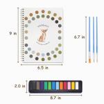 Beginner Watercolor Painting Kit with Brushes & Guide