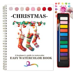 Beginner Watercolor Painting Kit with Nature Scenes