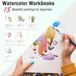 Watercolor Workbook: 15 Plant Paintings for Beginners