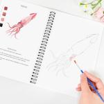 Ocean Animals Watercolor Workbook for Beginners