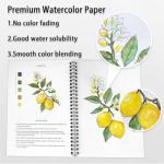 Watercolor Workbook: 15 Plant Paintings for Beginners