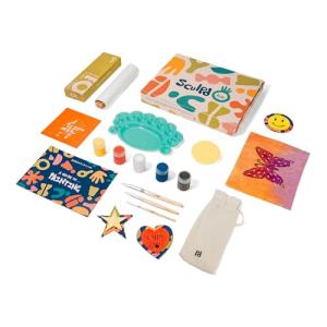 Kids Painting Kit with Canvases and Supplies