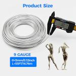 RASKOO 55FT Flexible Aluminum Craft Wire for DIY