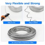 RASKOO 55FT Flexible Aluminum Craft Wire for DIY
