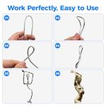 RASKOO 55FT Flexible Aluminum Craft Wire for DIY