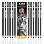 Aenir Charcoal Pencil Set, 12-Piece for Drawing