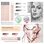 KALOUR 22-Piece Charcoal Drawing Set