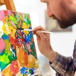 12-Piece Round Acrylic Paint Brush Set