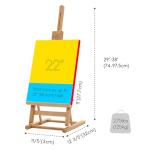 MEEDEN Large Wooden Tabletop H-Frame Easel