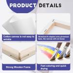 Small 6x6 Inch Stretched Canvas - 16 Pack