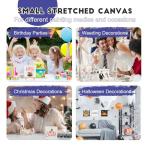 Small 6x6 Inch Stretched Canvas - 16 Pack