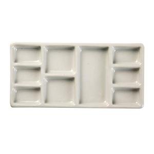 MEEDEN Ceramic Artist Paint Palette - 9 Wells