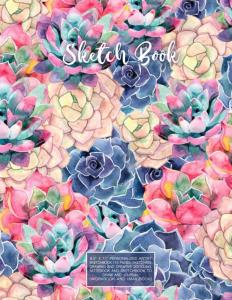 Personalized 8.5" x 11" Artist Sketchbook - 110 Pages