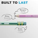 Ticonderoga Striped Wood-Cased Pencils, 10 Count