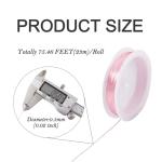 Pink Copper Craft Wire for Jewelry Making - 75 Feet