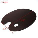 Oval Wooden Palette for Oil and Gouache Painting